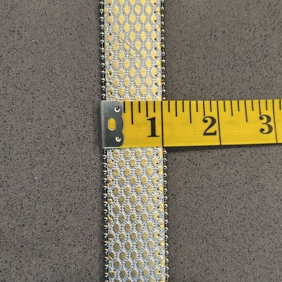 Motion East Vintage Silver Gold Metallic Fashion
Belt, Size M - Picture 10 of 12